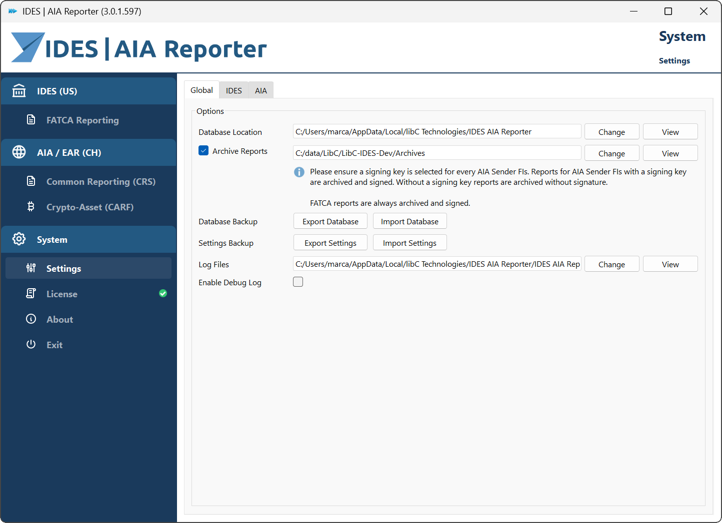 IDES | AIA Reporter screenshot 1